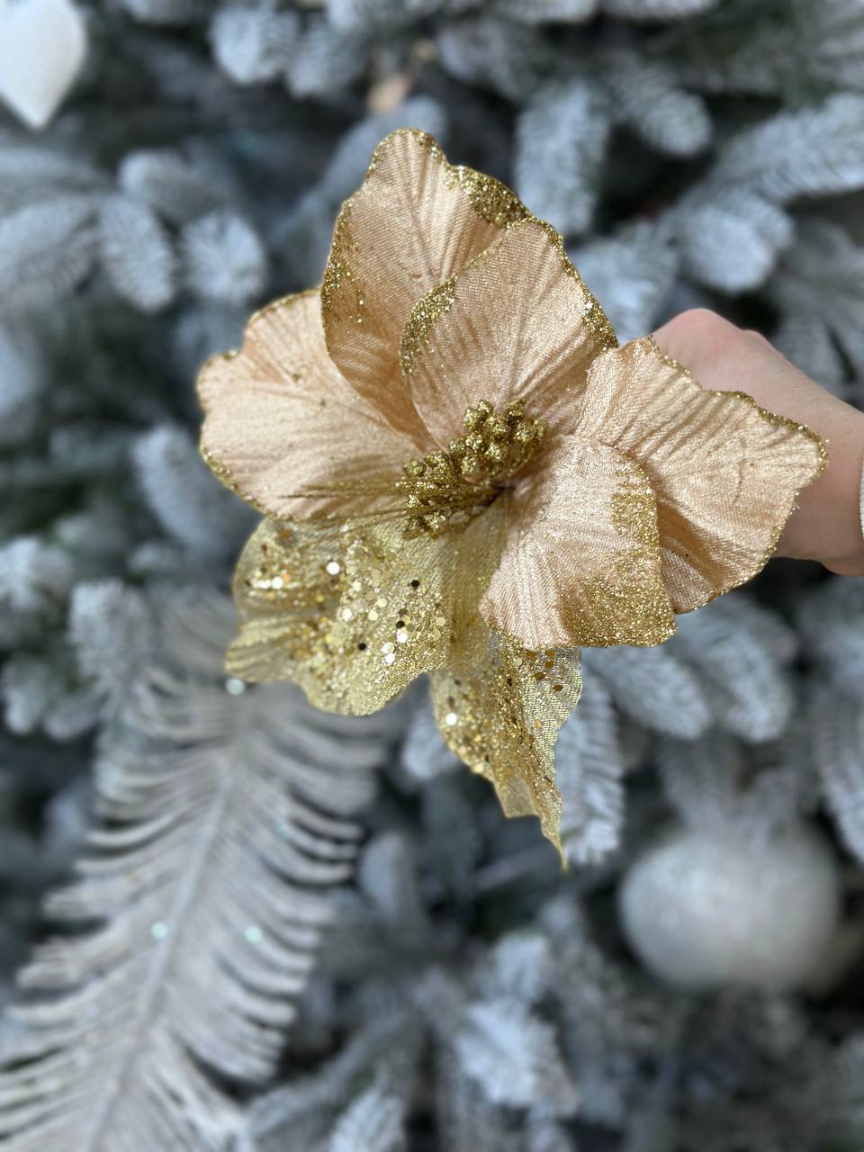 Декоративна квітка Магнолія, 25 см, на ніжці