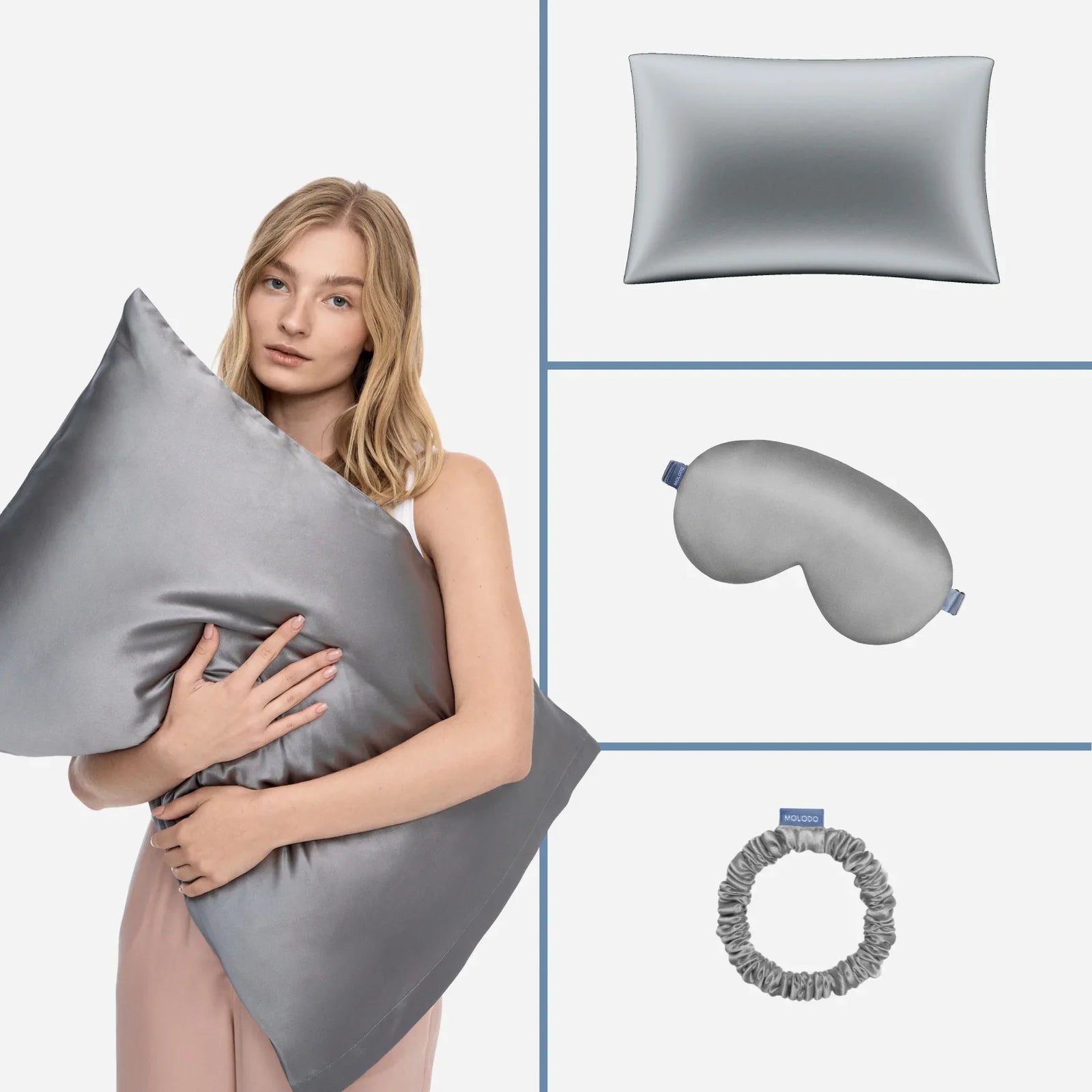 Набір для сну Beauty Sleep Box від Molodo в сірому кольорі