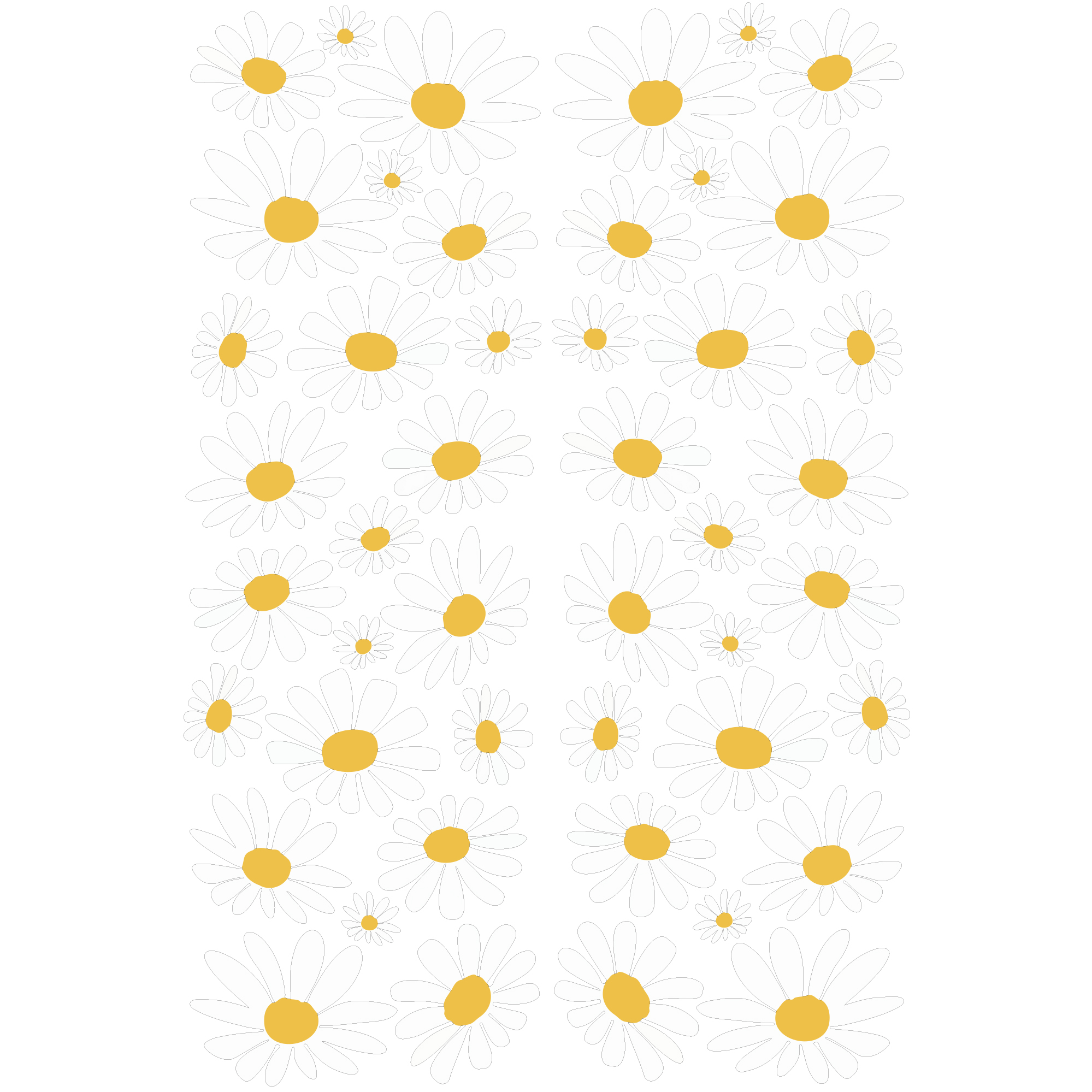 Наліпки "Ромашки 14.3"