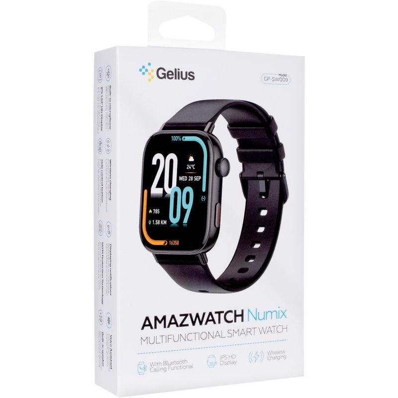 Смарт годинник Gelius Amazwatch Numix (GP-SW009) Black