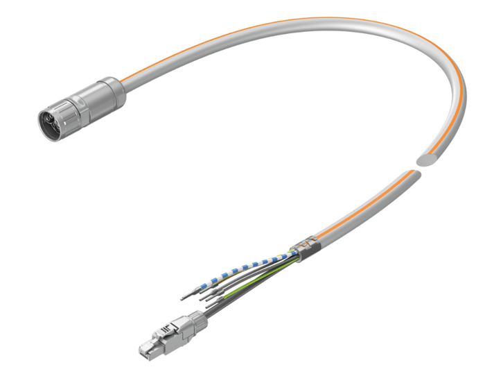 Кабель серводвигуна двигуна NEBM-M23G15-EH-10-Q7N-R3LEG14