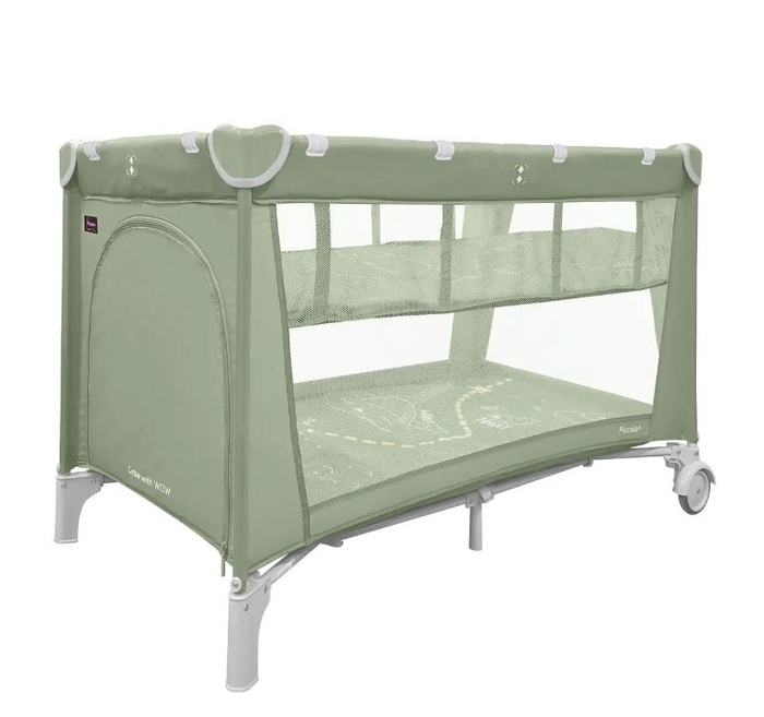 Манеж CARRELLO Piccolo+ CRL-11501/2 Mint Green з двома рівнями дна 