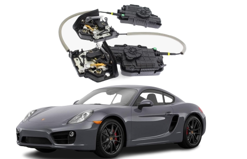 Безштирьові доводчики дверей для Porsche Cayman 2014-2016 (На 2 двері)