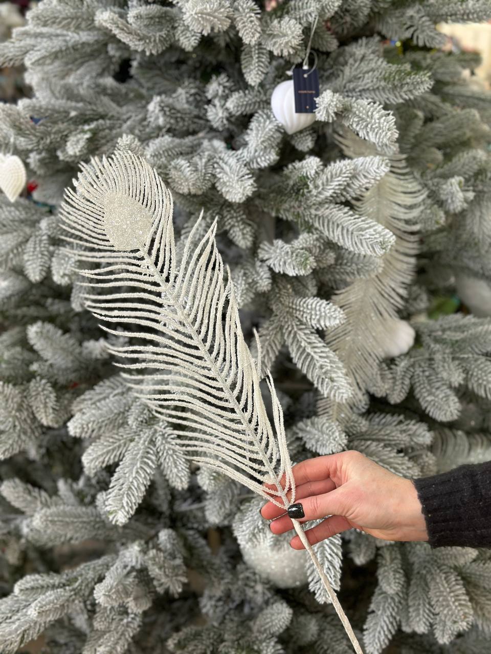 Декоративна гілка Перо Павича, 69 см