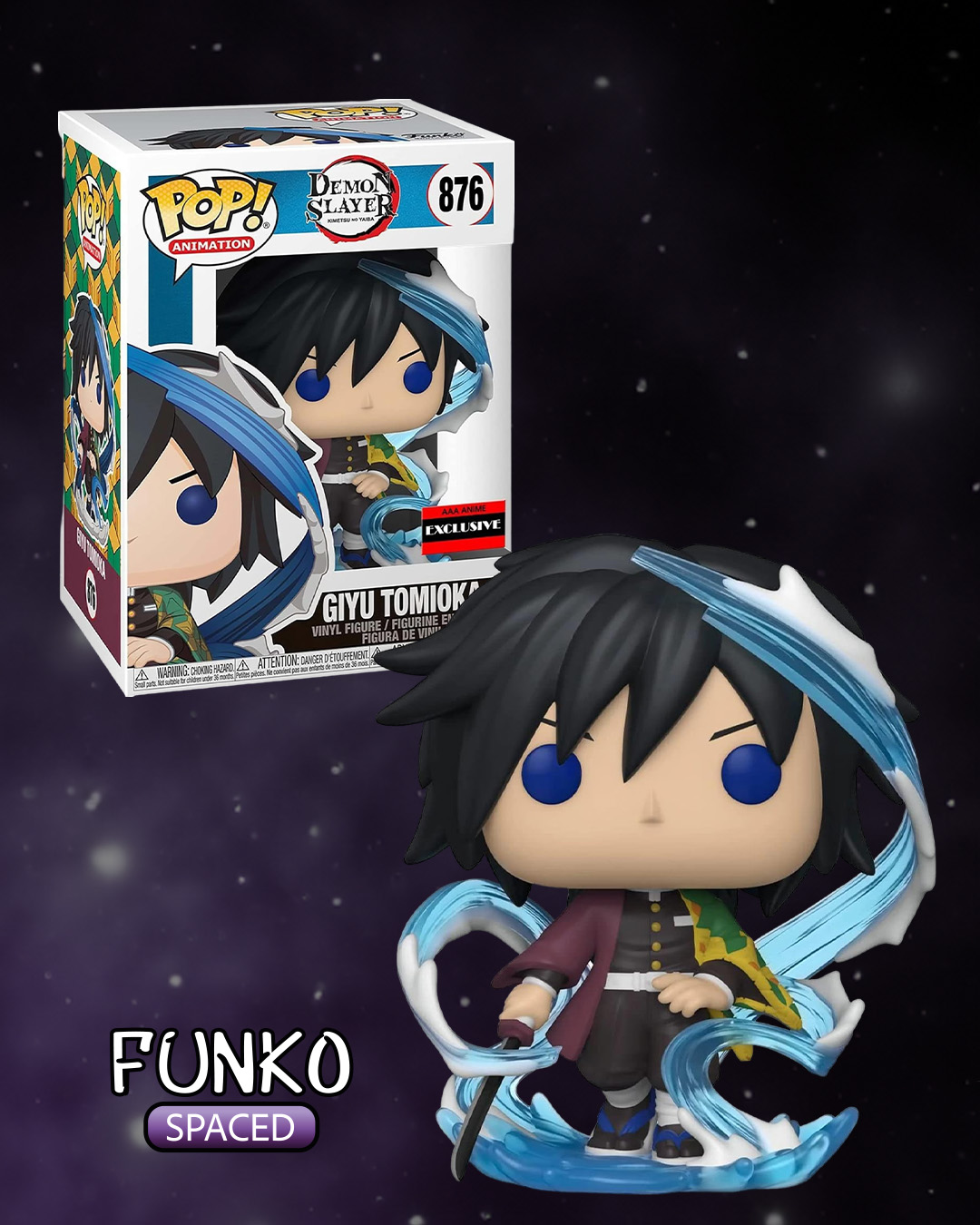 Фігурка Funko Pop Demon Slayer - Giyu Tomioka | Фанко Поп Клинок, який знищує демонів - Гію Томіока #876