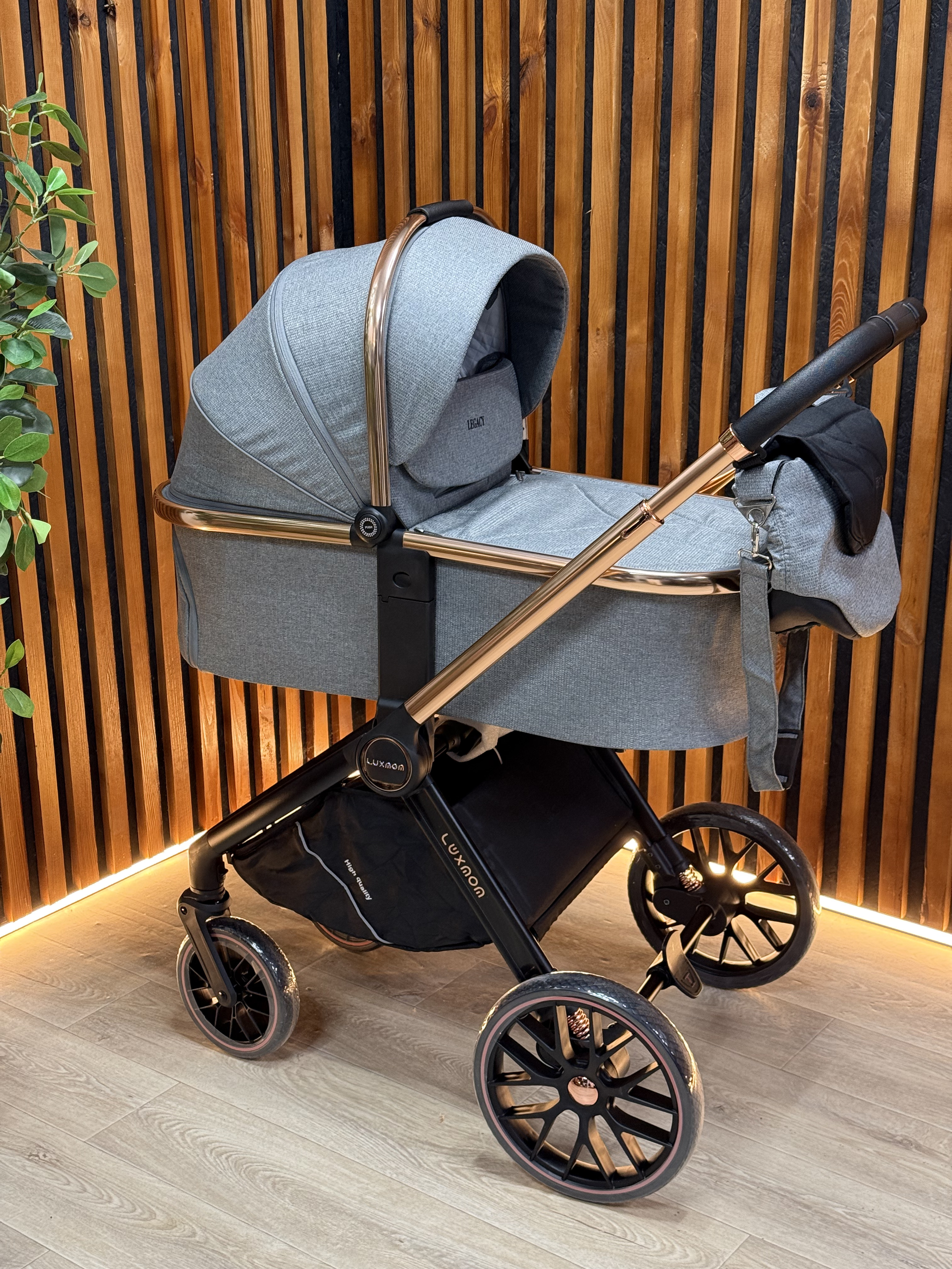 Коляска POTÉ LUXMOM 788 сіра