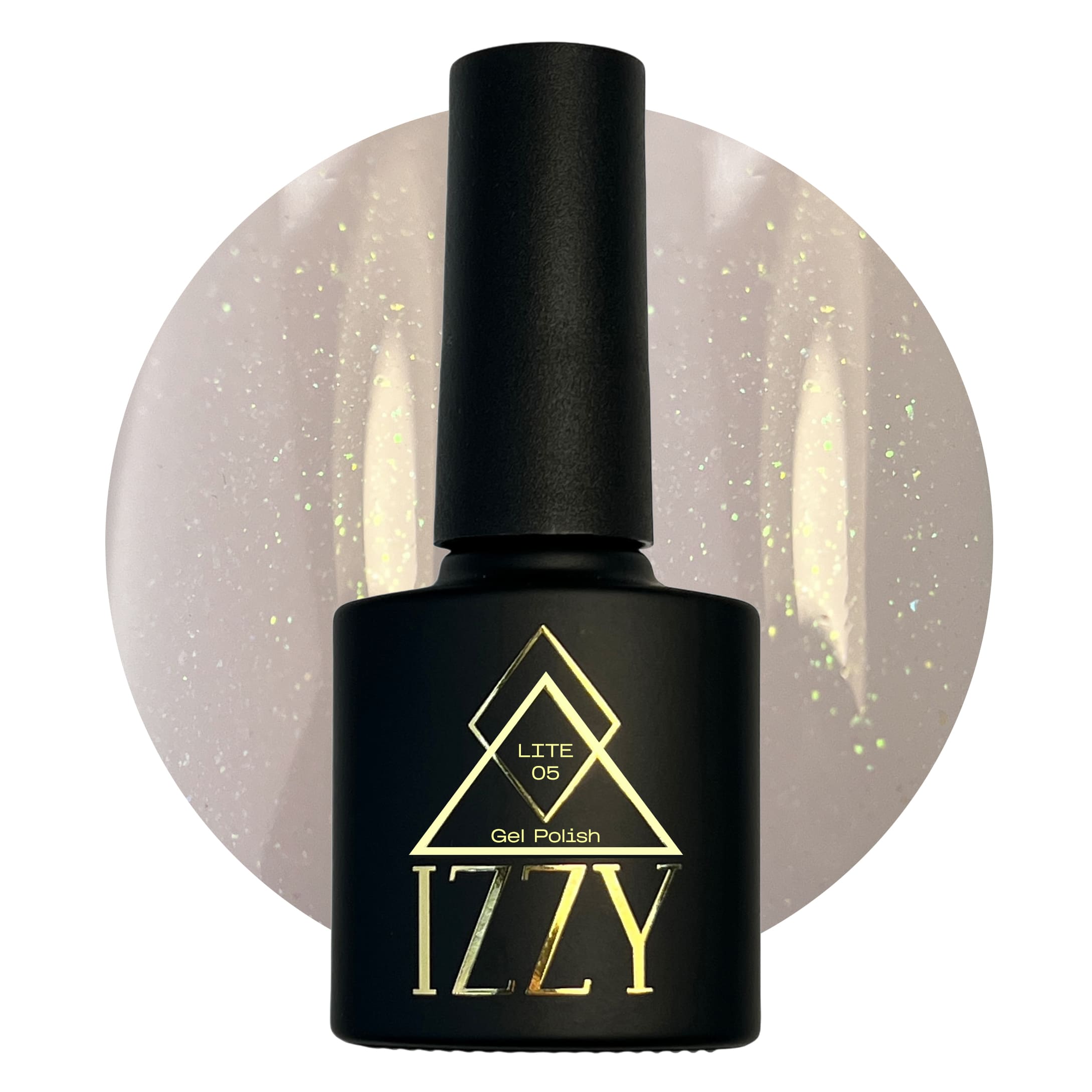 Гель-лак ніжного рожевого з блиском камуфлюючого кольору Izzy Gel Polish Lite 05, 10мл