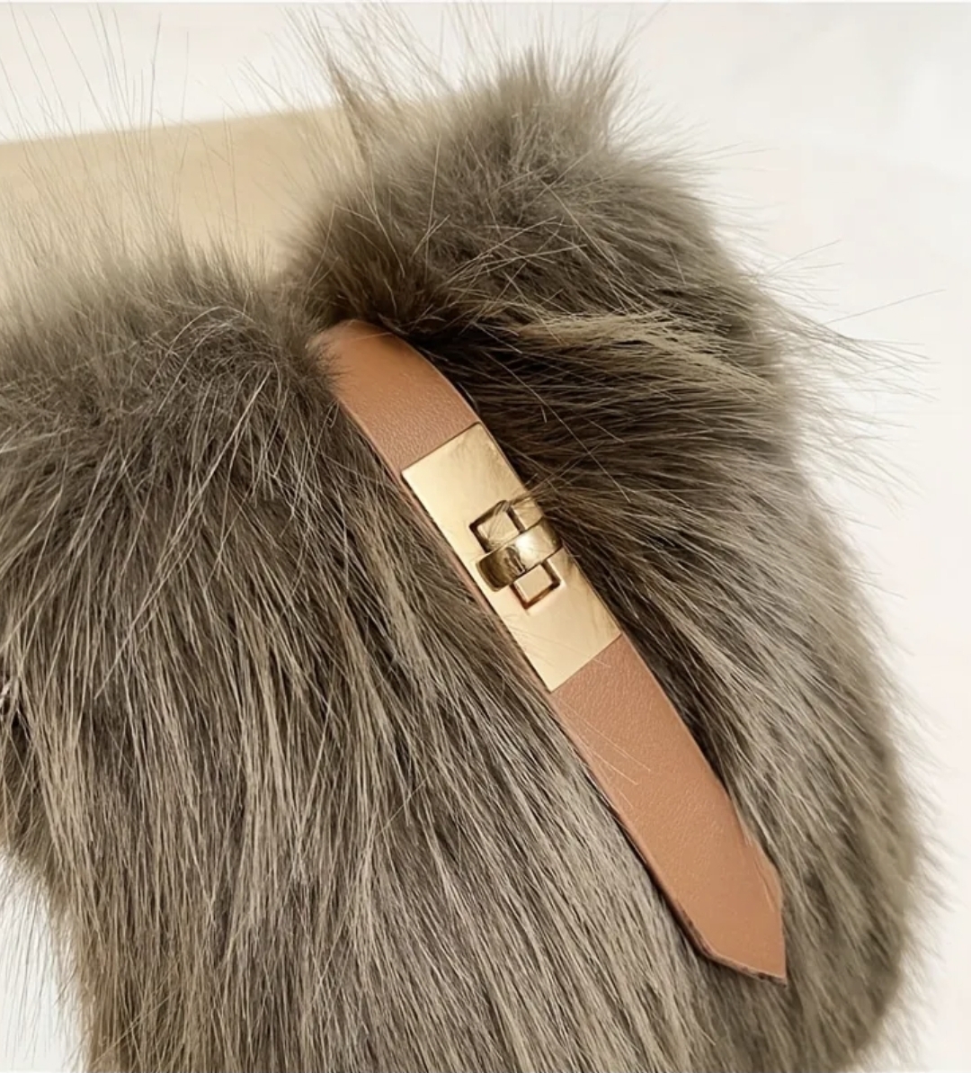 Сумка Latte Fur Mini