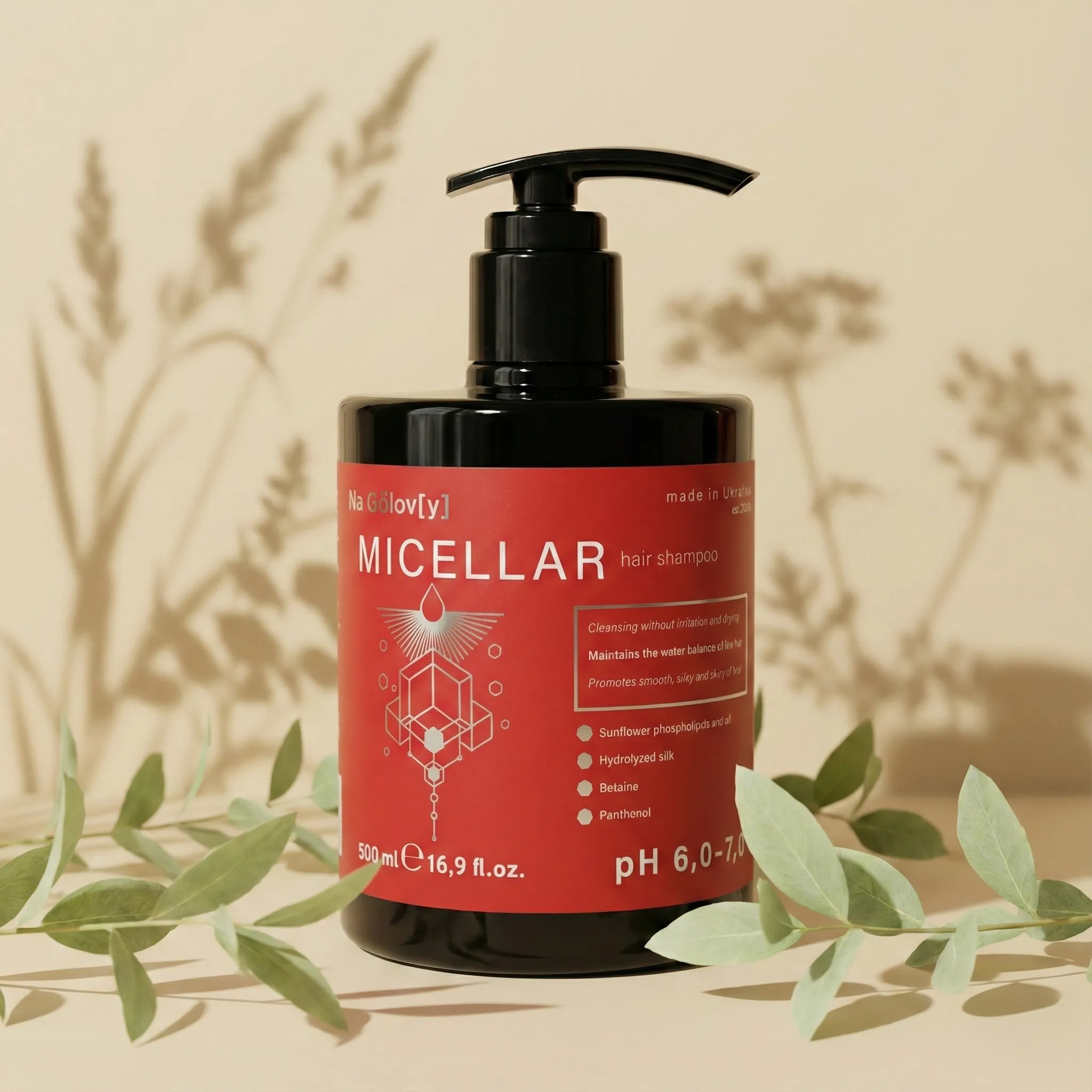 Міцелярний шампунь для волосся 500 мл