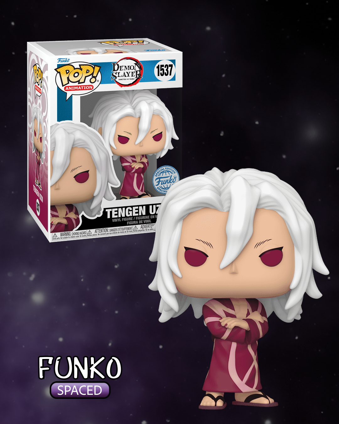 Фігурка Funko Pop Demon Slayer - Tengen Uzui | Фанко Поп Клинок що знищує демонів - Тенген Узуй #1537