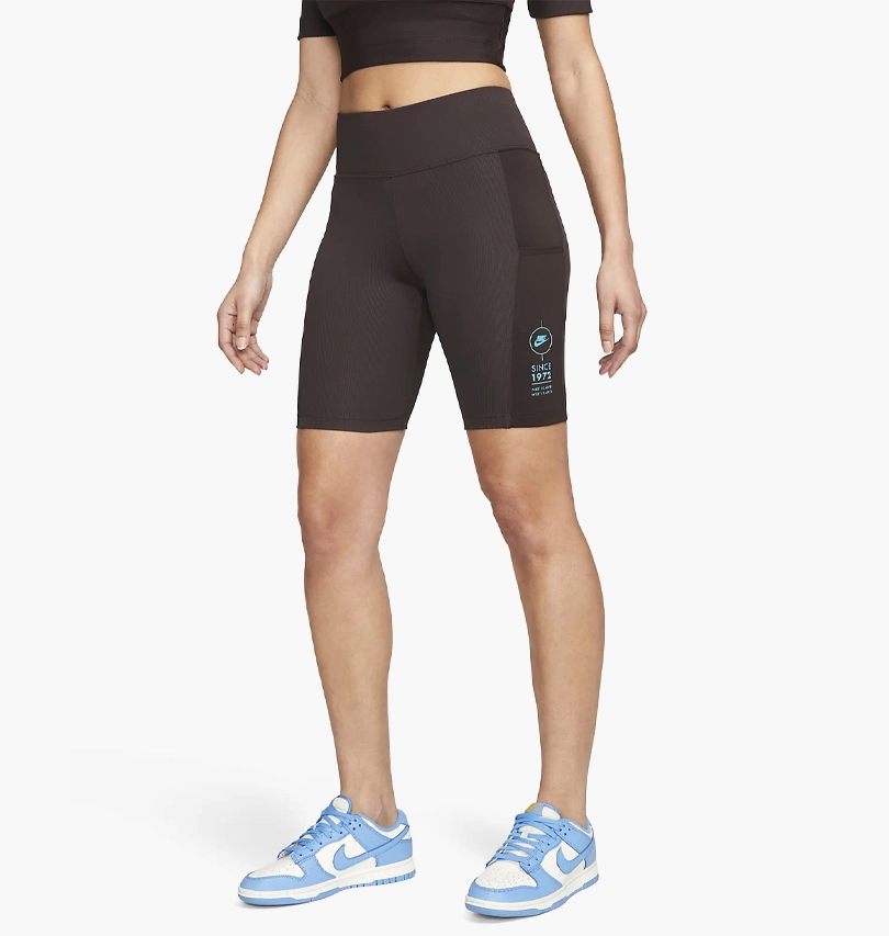 Шорти жіночі Nike Sportswear Mid-Rise Ribbed Biker Shorts