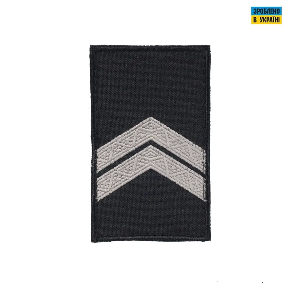 Погони Капрал Поліції (пара) на липучці чорні