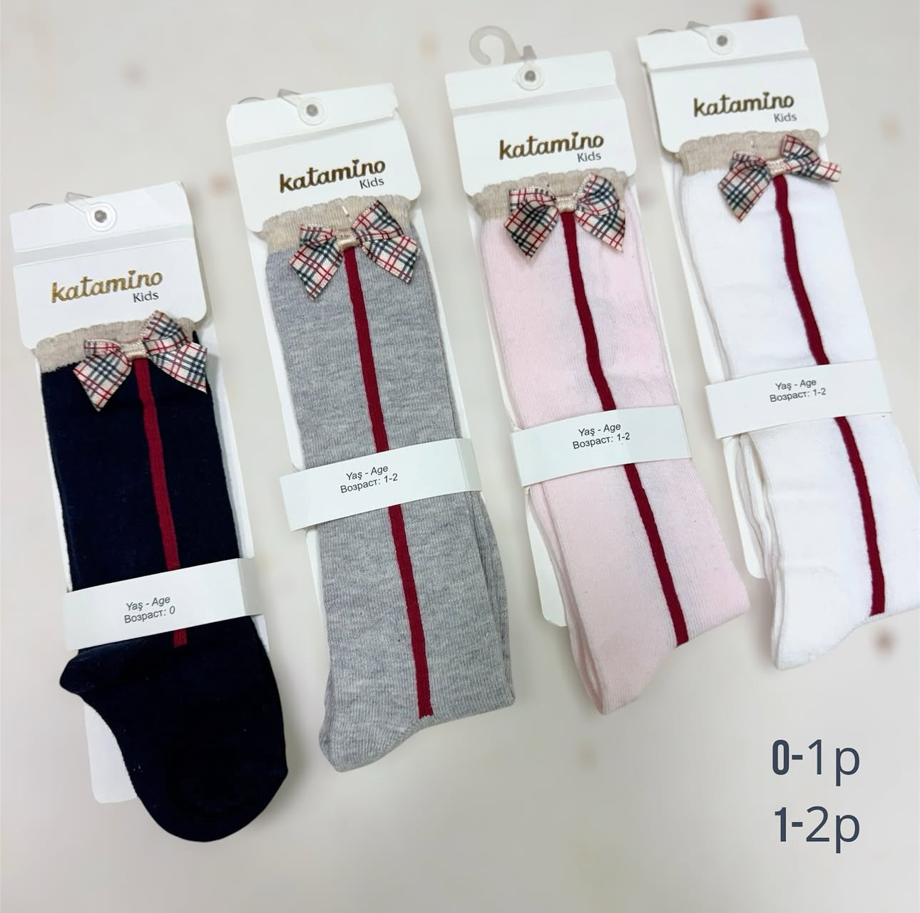 Гольфи в полоска з бантиком