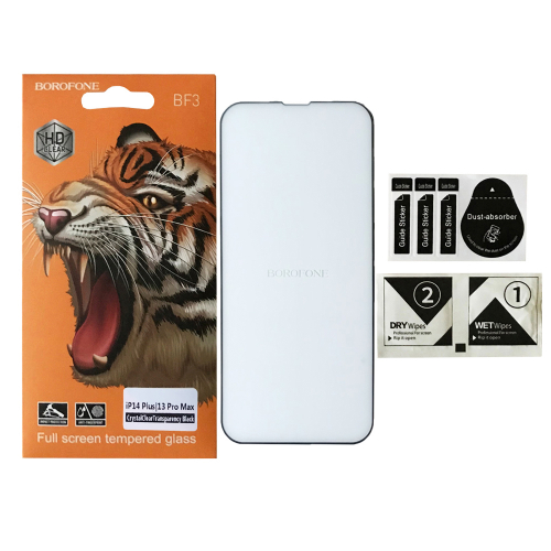 Захисне скло BOROFONE for iPhone 13 Pro Max/ 14 Plus чорне