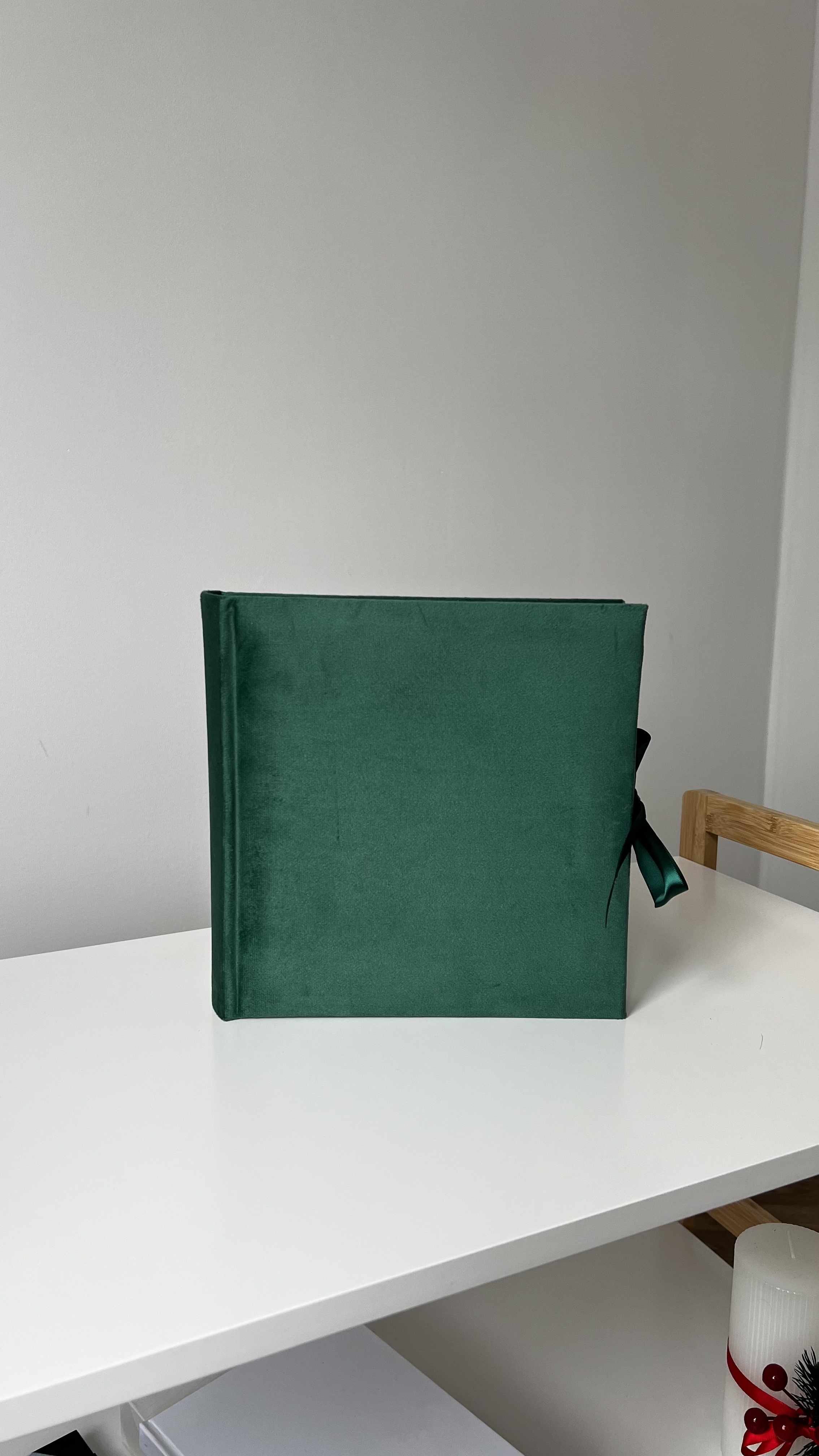 Файликовий велюровий альбом на 200 фото зеленого кольору