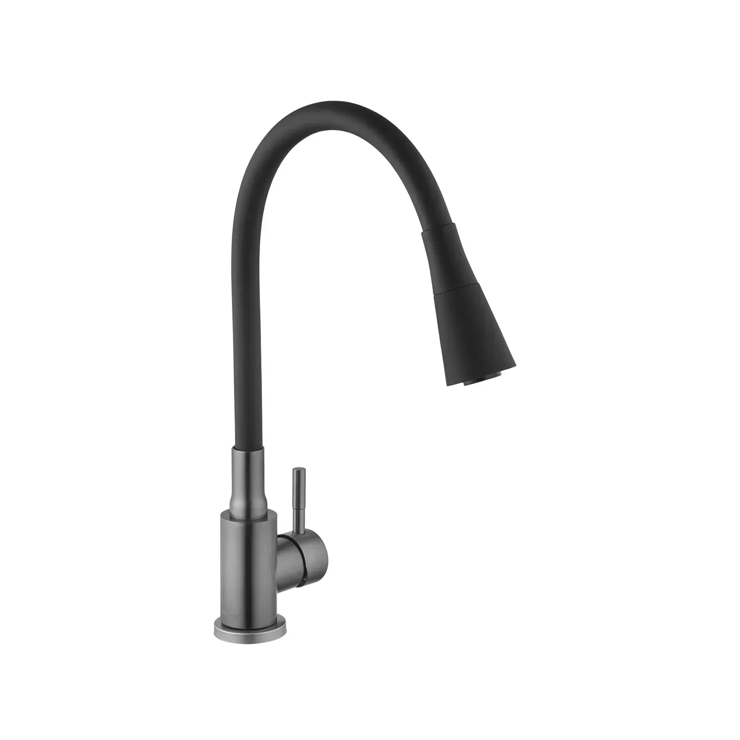 Змішувач для кухні Kroner KRP Edelstahl Klassisch PVD031BLK