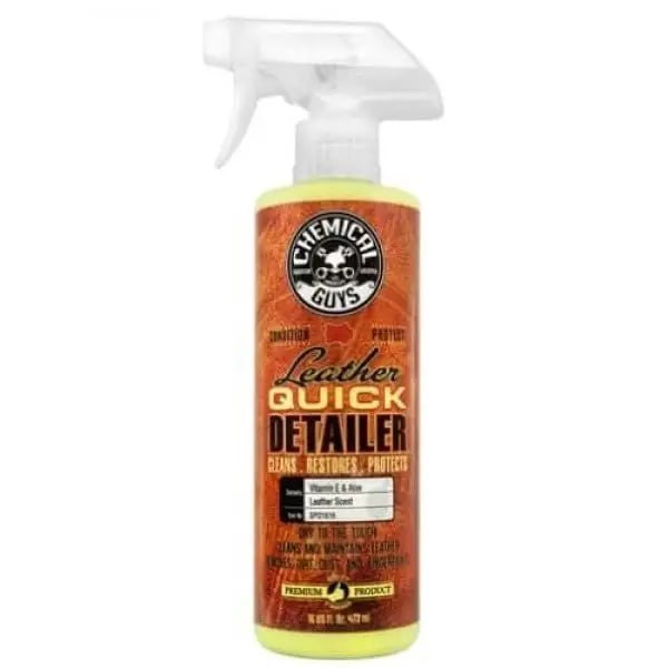 Очищувач і кондиціонер шкіри Chemical Guys з вітаміном Е Leather Quick Detailer matte finish