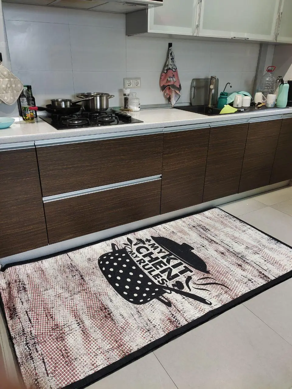 Турецький килим  в кухню "Каструля" 100х200см 