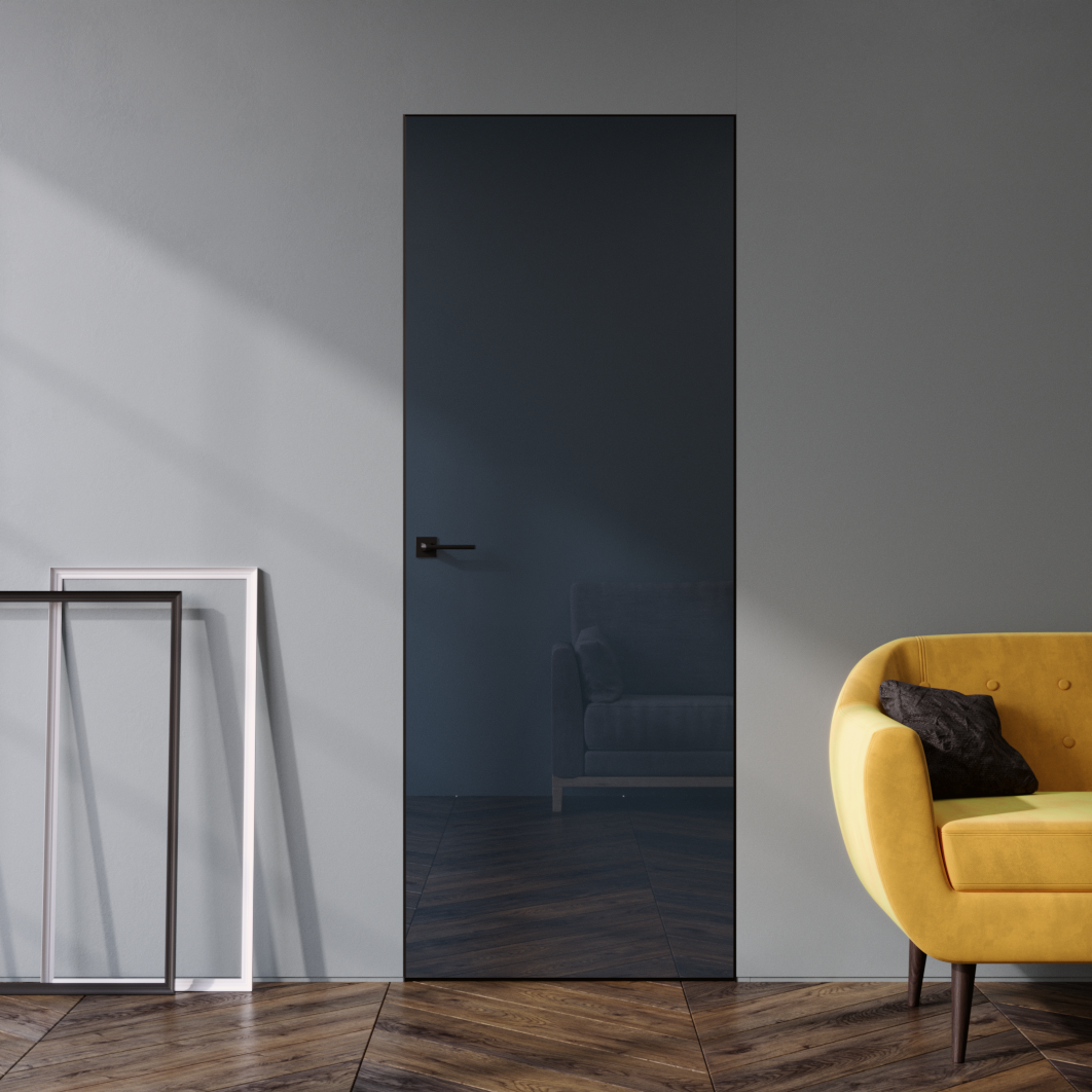 Приховані двері UNI GLASS - Скло фарбоване