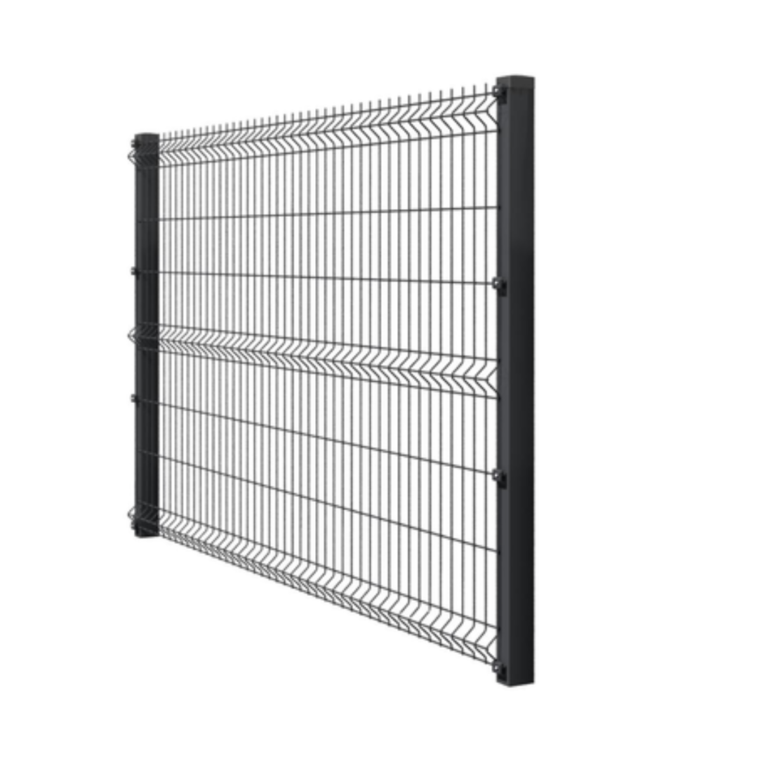 Секція огорожі “СТАНДАРТ КОЛОР” цинк + ПП RAL7016 (1,53×2,5 м, 200×50×4×4 мм)