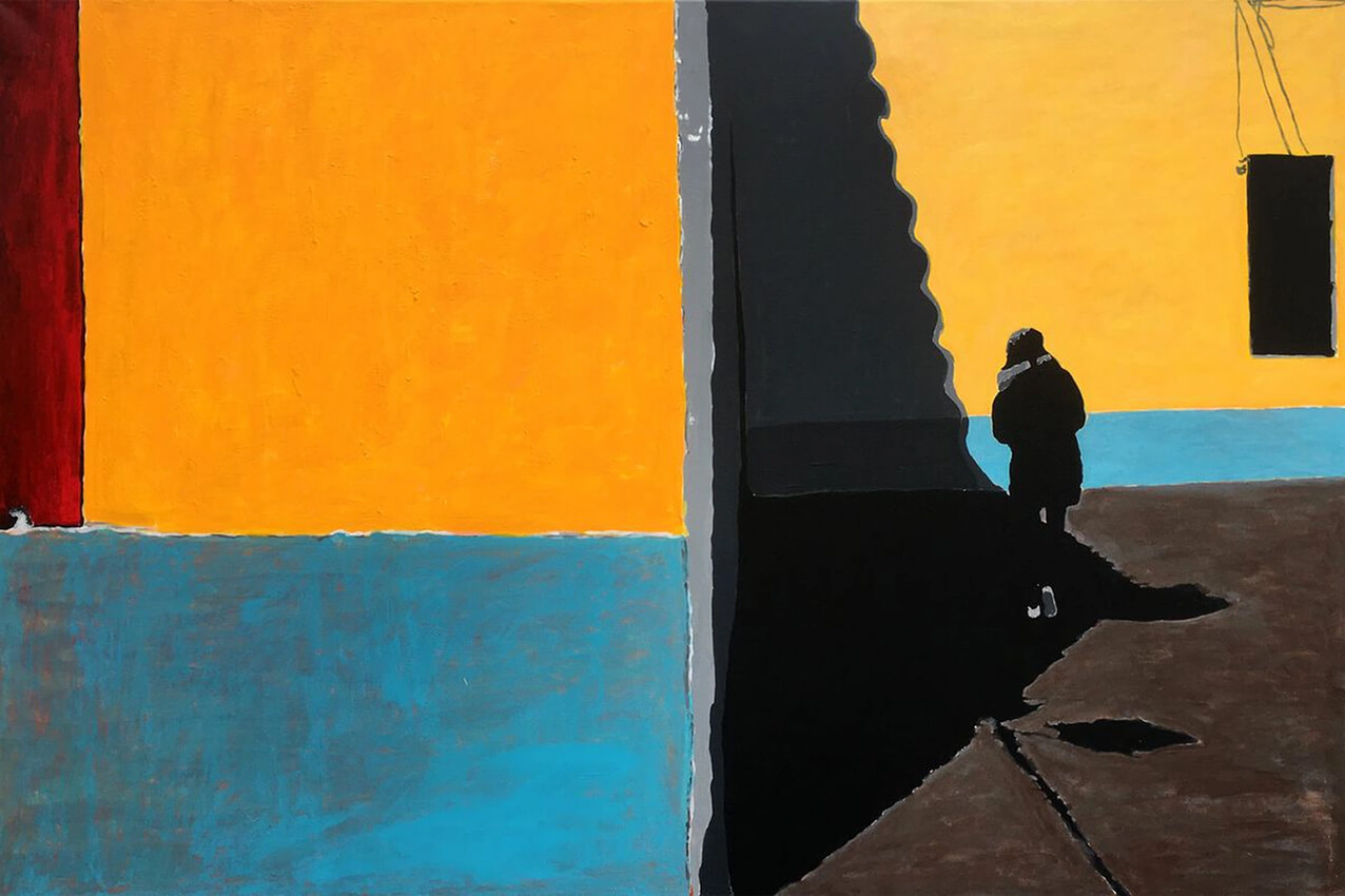 Internal_4, 80x120 cm, original acrylic painting on canvas