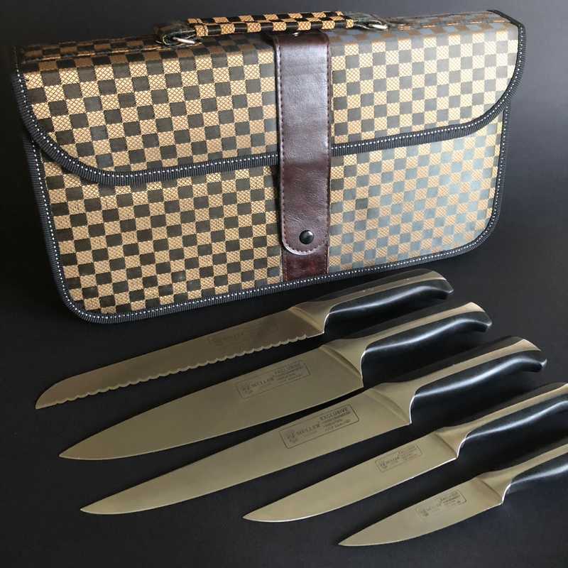 Набір кухонних ножів 33 см, 33 см, 32,5 см, 25 см, 21,5 см