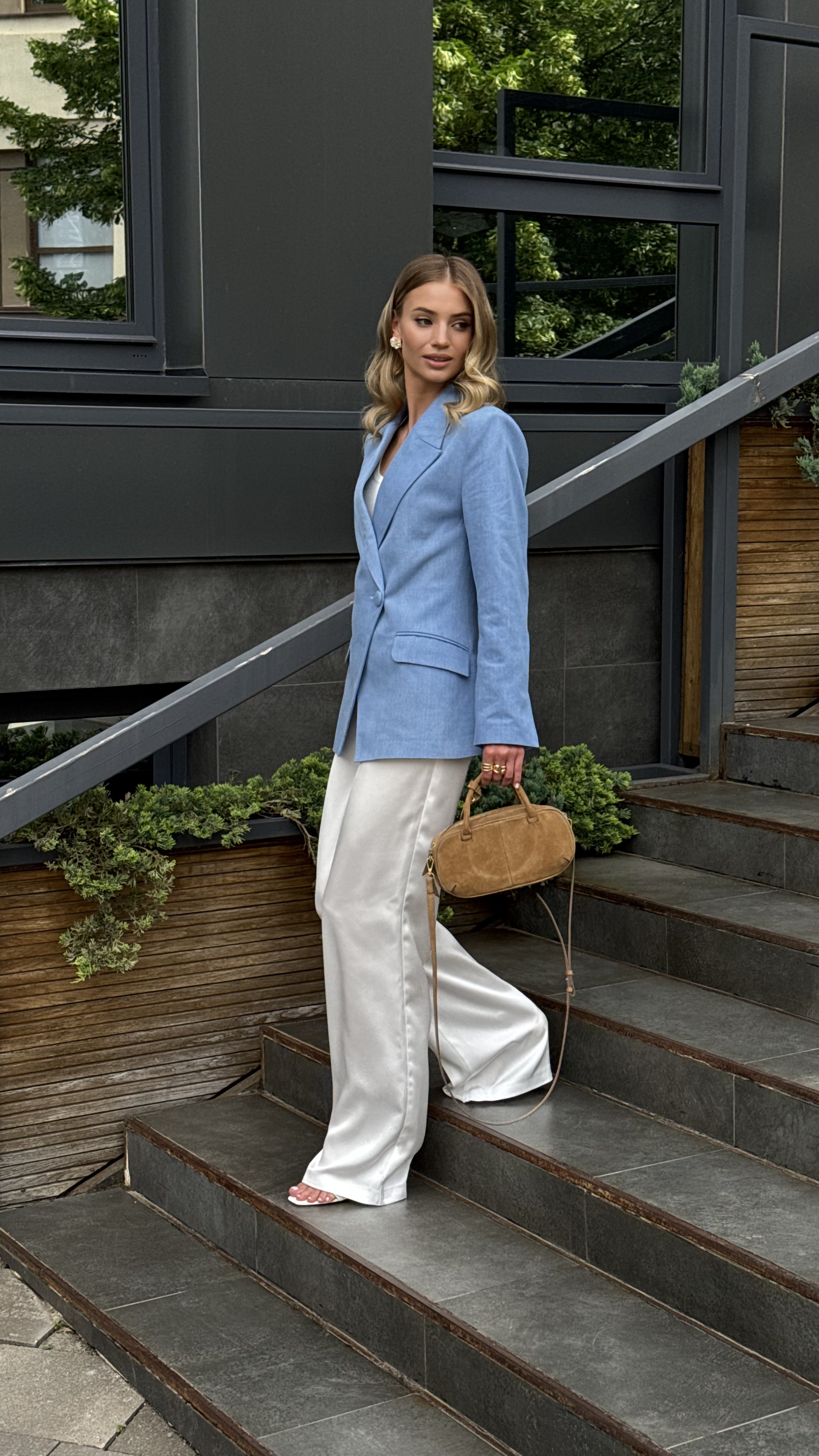 Приталений блейзер Джинс