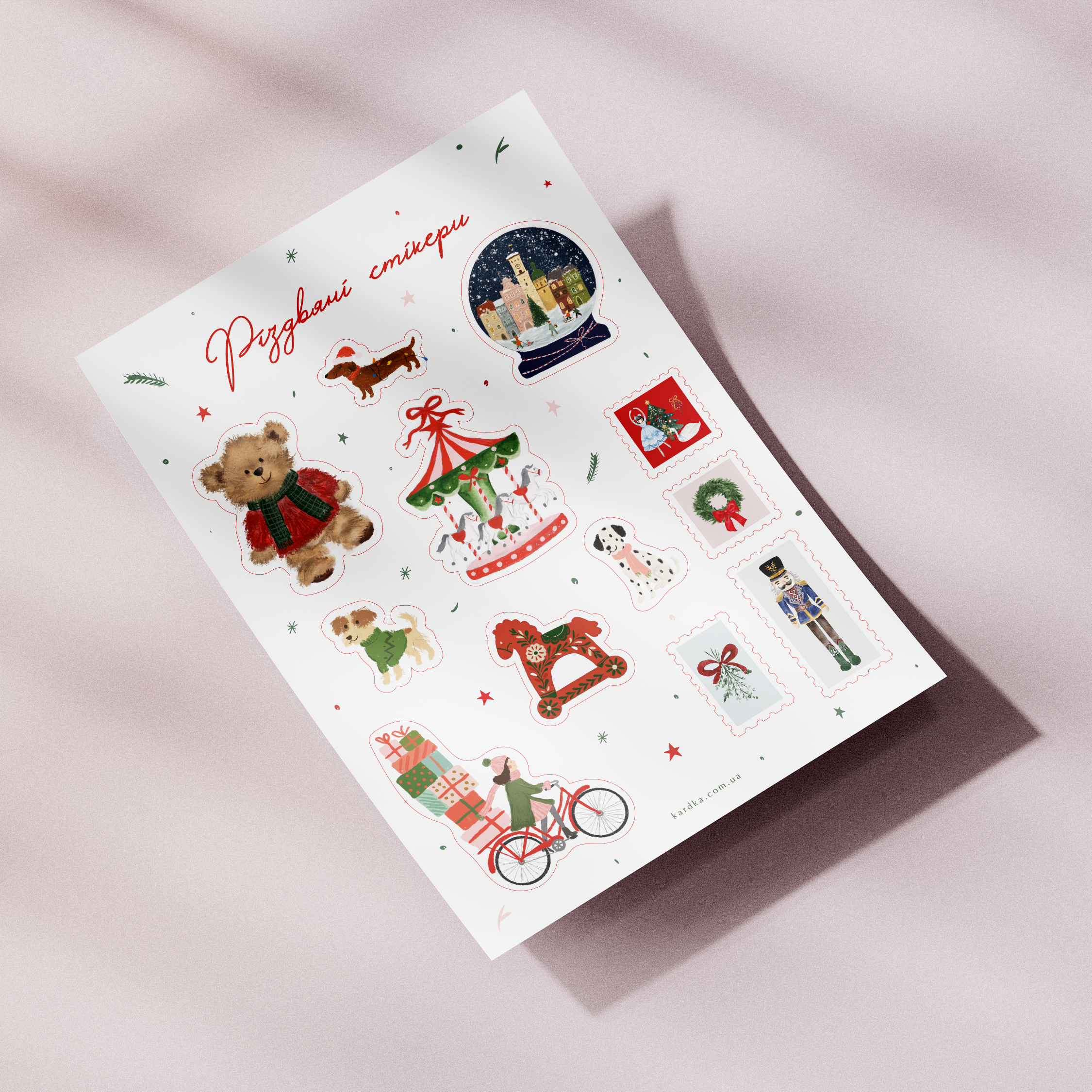 РІздвяні стікери