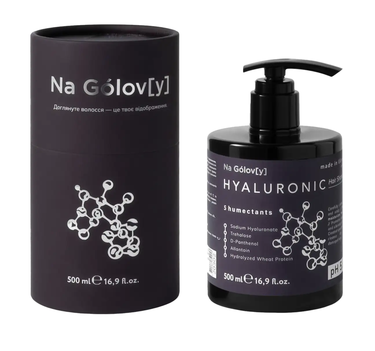 Гіалуроновий шампунь для волосся, 500 ml
