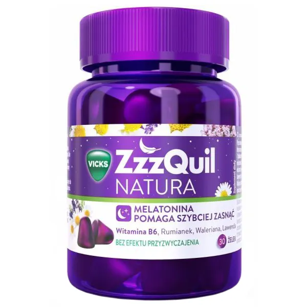 ZzzQuil Natur жувальні вітаміни з мелатоніном - 30 штук