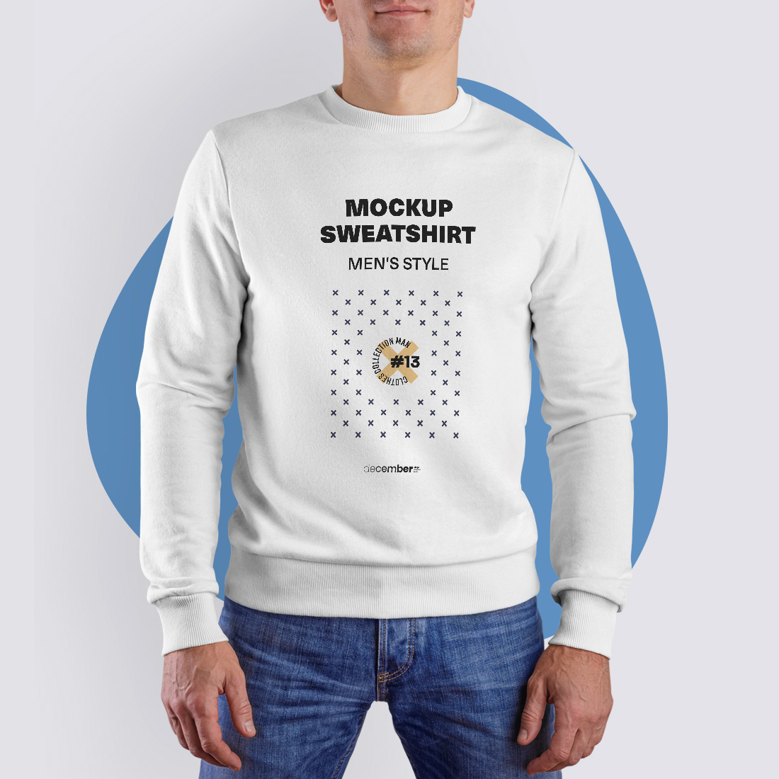 8 Mockups Mens Sweatshirt