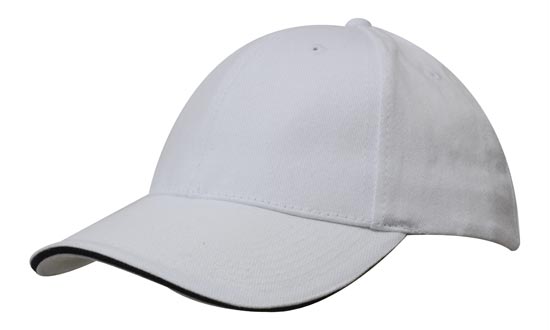 Cap 4210 BRUSHED COTTON CAP WITH TRIM | 270 g/m2