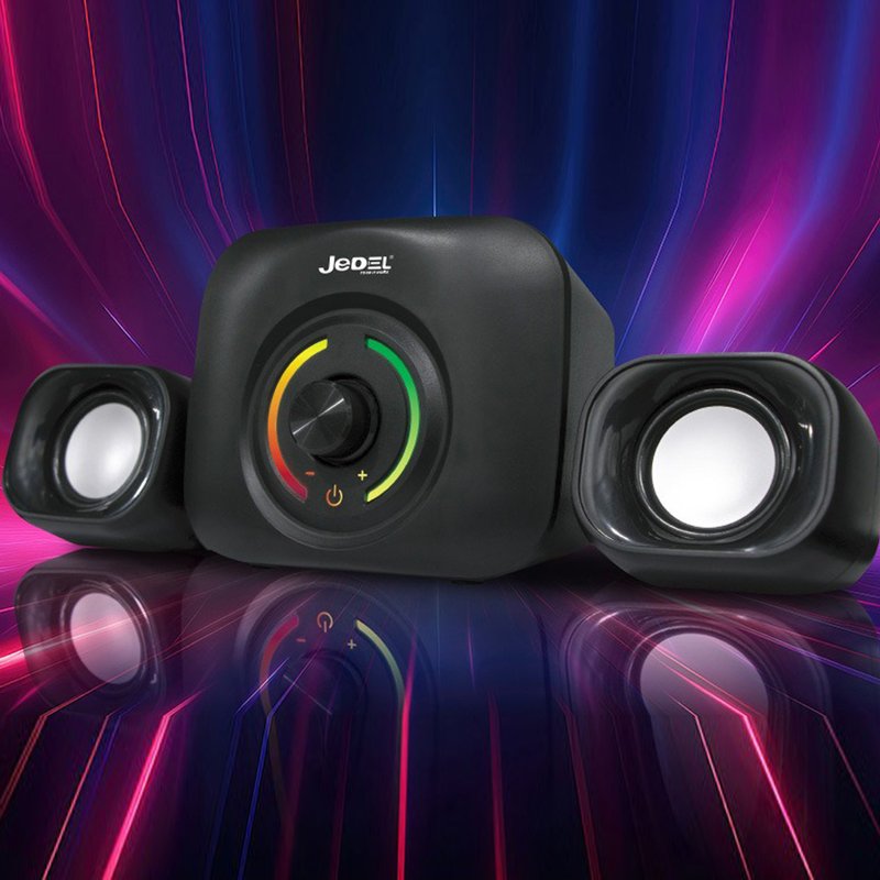 Колонки для комп'ютера JEDEL SD560P PC2.1 USB RGB Black