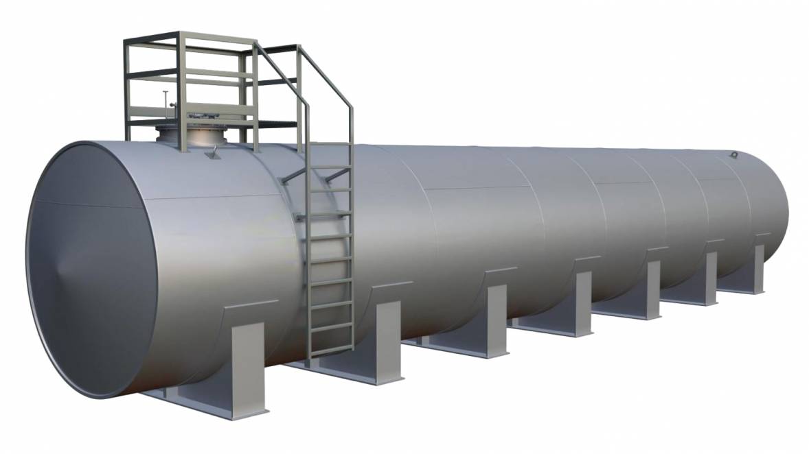 Резервуар РГС-100 - горизонтальна металева ємність