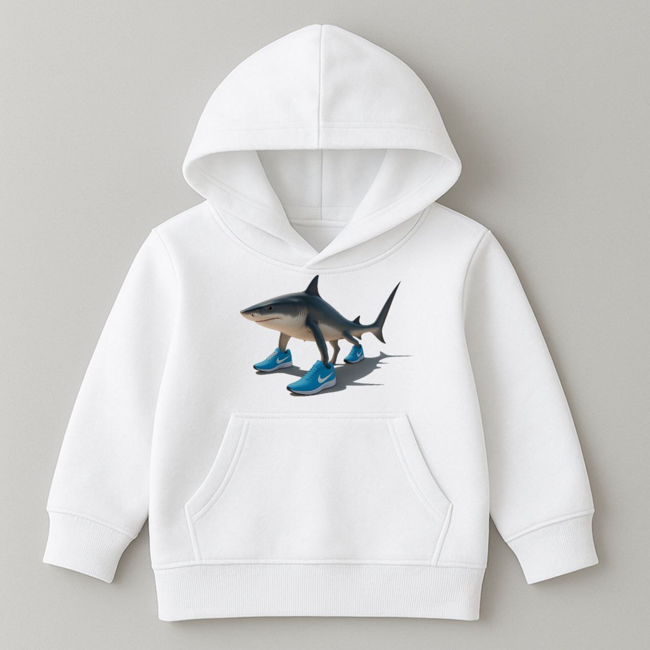 ДИТЯЧЕ ХУДІ БІЛИЙ КОЛІР З ПРИНТОМ "ТРАЛАЛЕО ТРАЛАЛА"