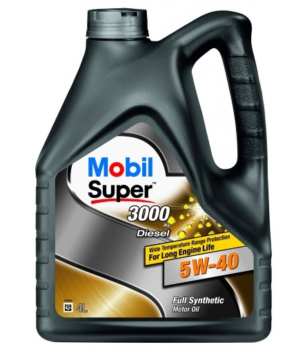 Моторна олива 5W40 Mobil Super 3000 X1 Diesel, 4л.