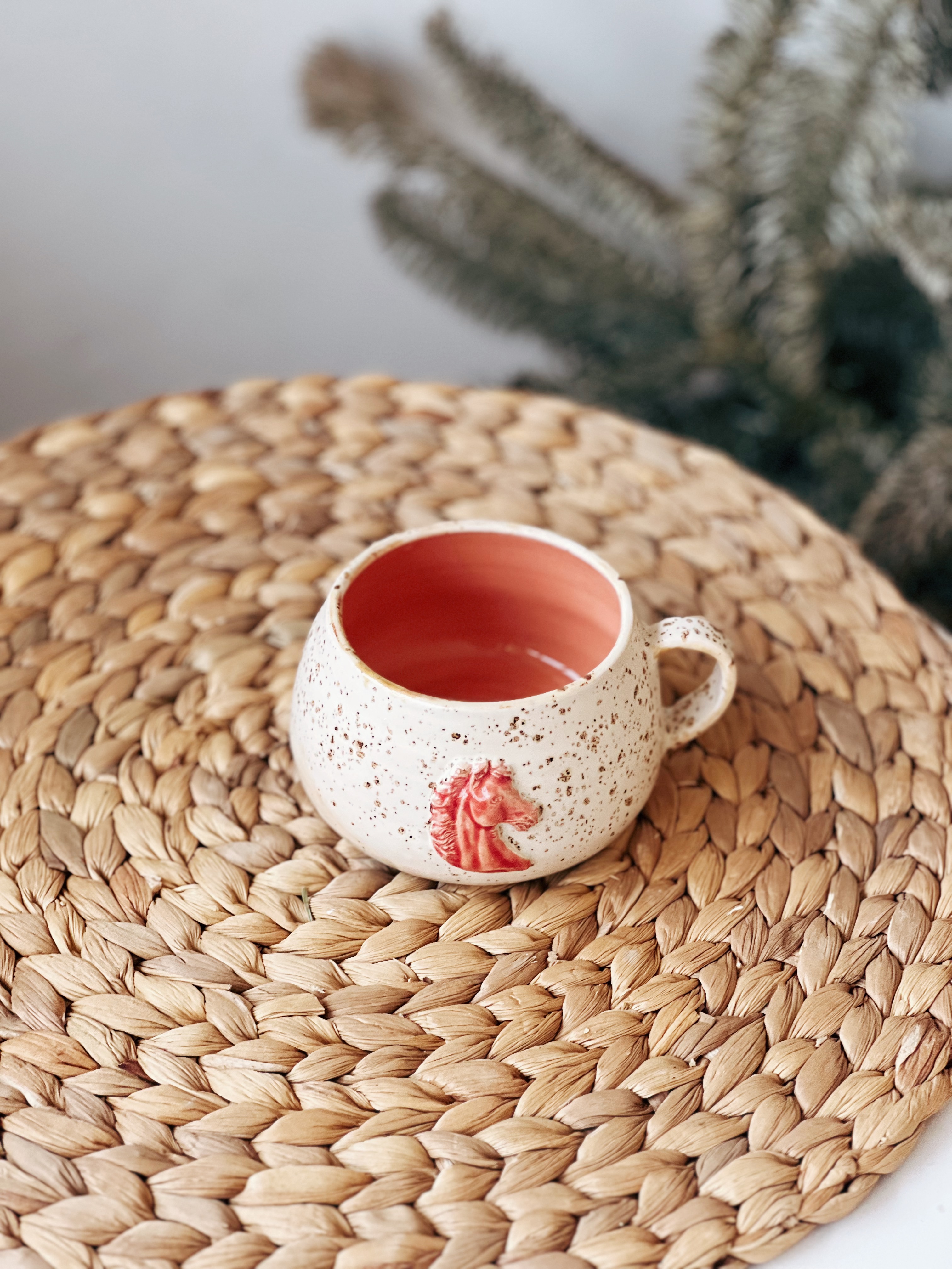 Горнятко 300 мл Merry Christmas та кінь