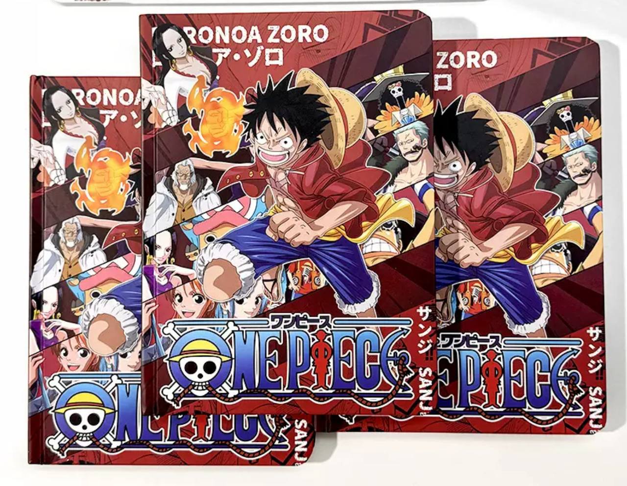 Щоденник блокнот з персонажами One Piece, тверда обкладинка