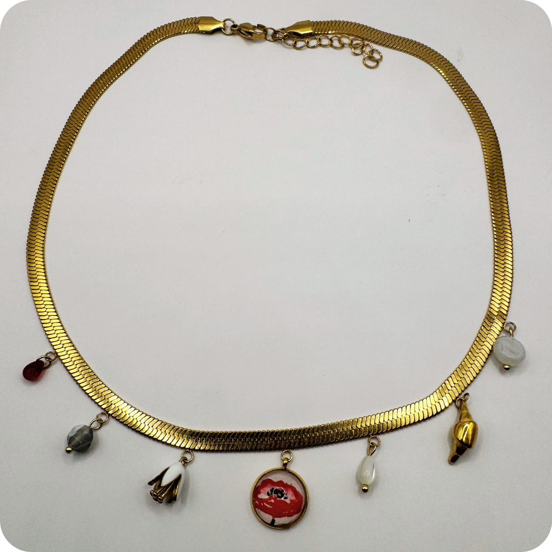 Collier Poppy d'Or