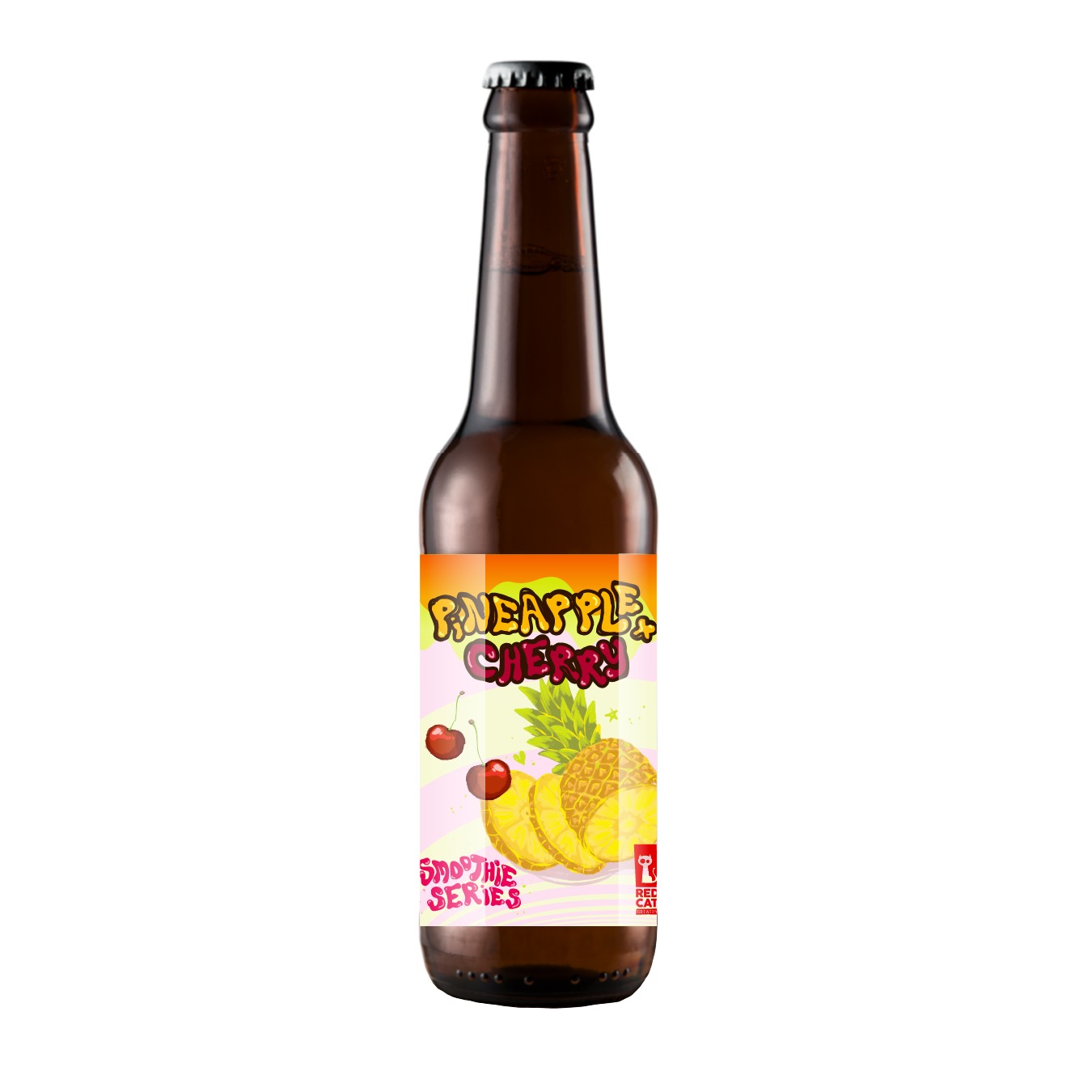 Пиво «Red Cat» Pineapple+Cherry (0,33L)