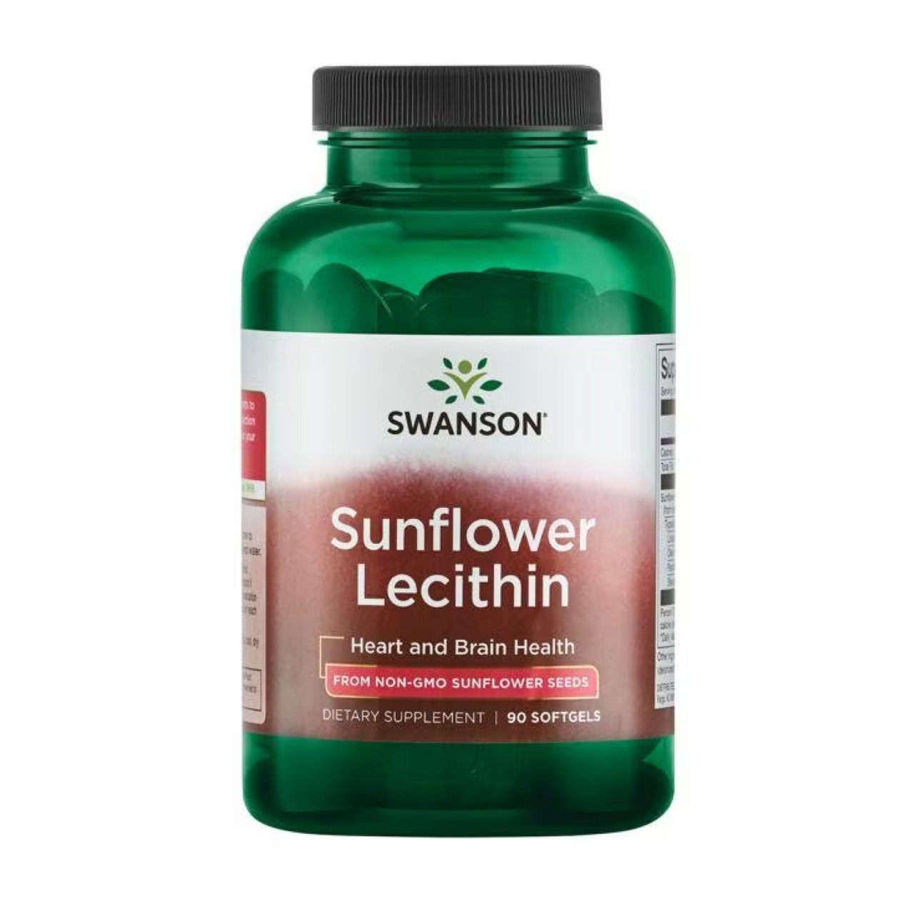 Соняшниковий лецитин, Sunflower Lecithin from Non-Gmo Sunflower Seeds 1200mg - 90 sgels