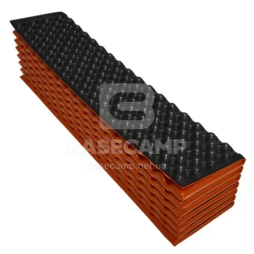 Килимок кемпінговий, карімат BaseCamp Tourist, Black/Orange