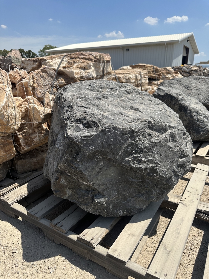 Black Basalt Boulder