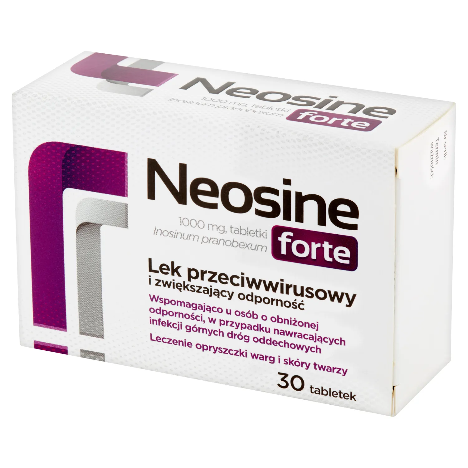 Neosine Forte 1000 мг при вірусних інфекціях - 30 таблеток