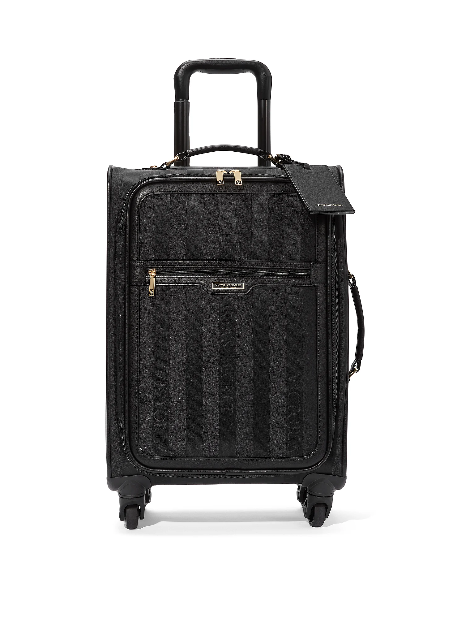 Валіза Victoria's Secret Stripe Carry-On Luggage Black