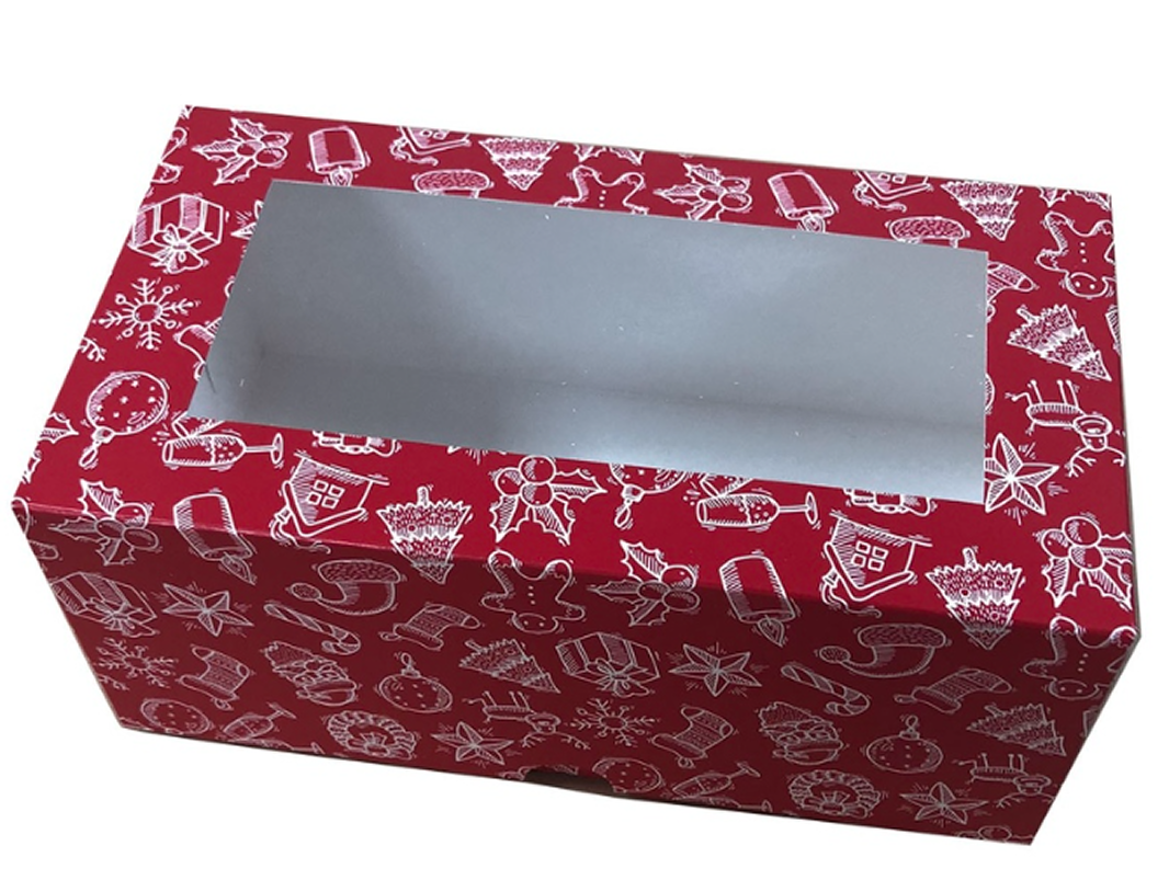 Для капкейків (на 2 шт.) з віконцем 20×11×8,5 см