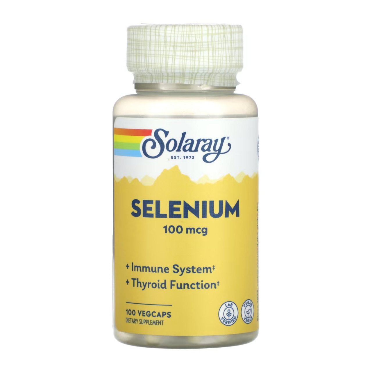 Селен, Selenium 100mcg - 100 vcaps