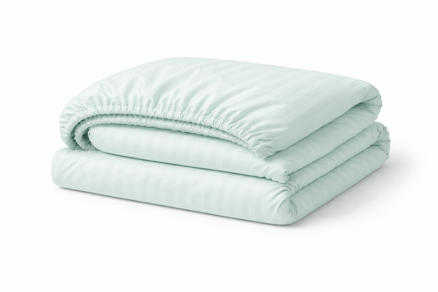 Простирадло на гумці страйп сатін  "М"ята"