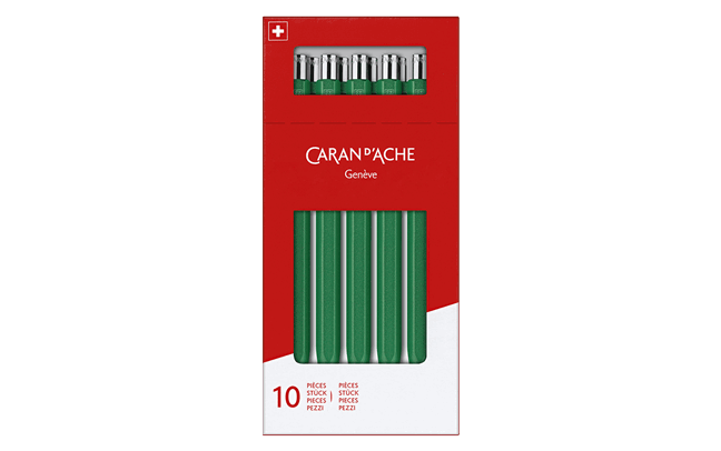 Коробка з 10 зелених кулькових ручок 849™ COLORMAT-X