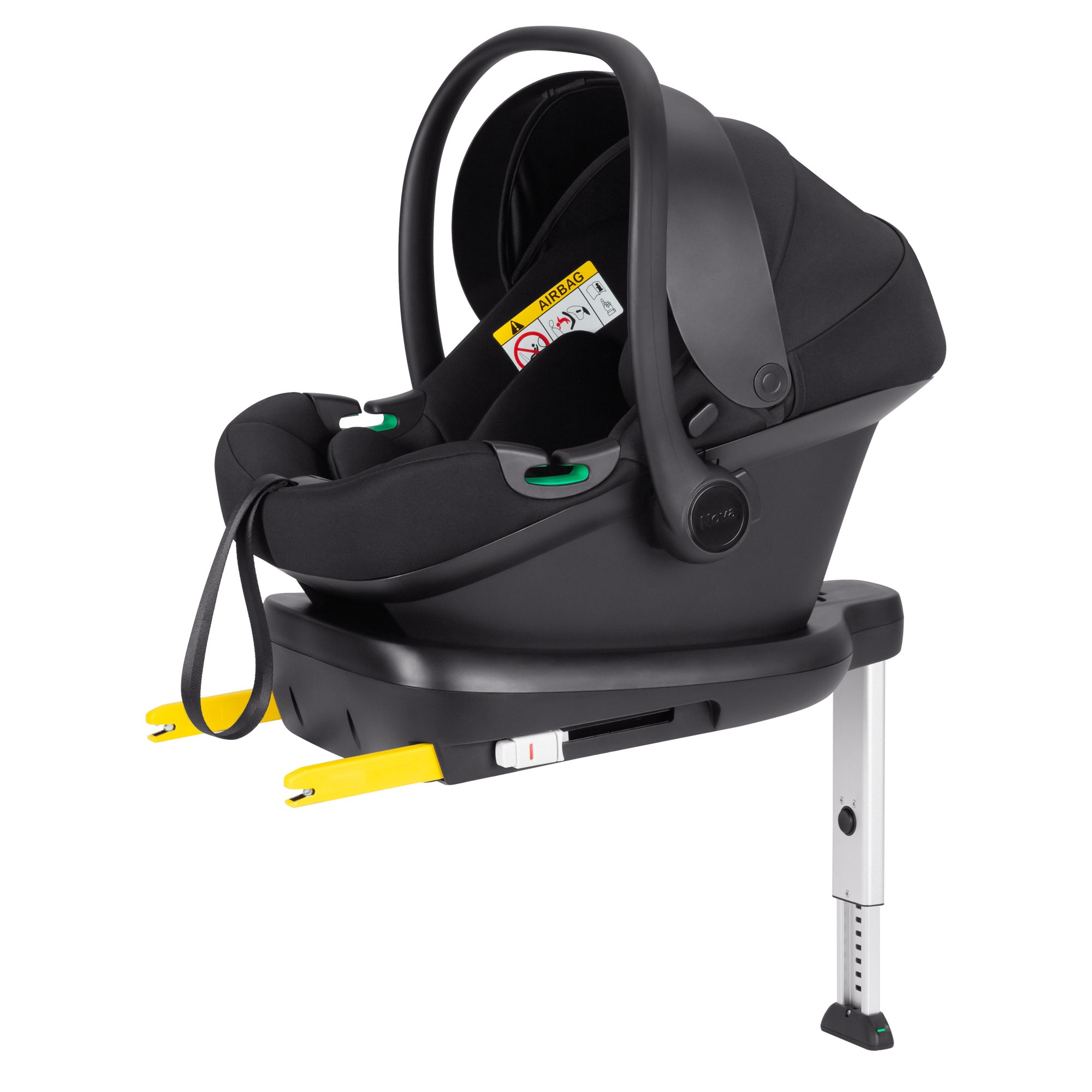 Автокрісло+база CARRELLO Nova CRL-16101/2 Black Line i-Size 40-87см ISOFIX
